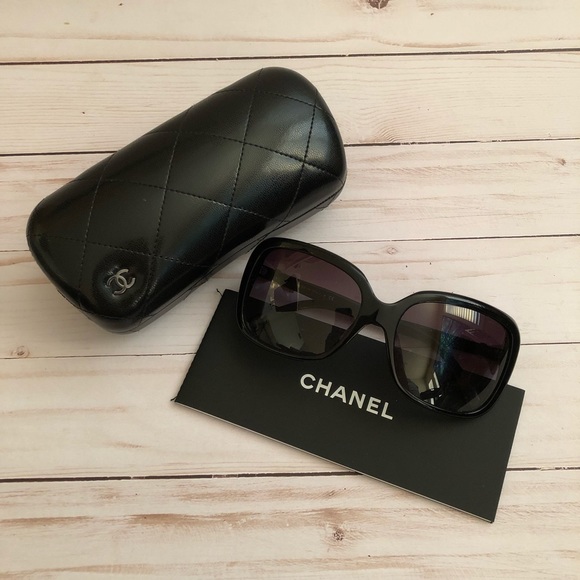 CHANEL Accessories - Chanel Black Sunglasses